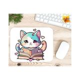 Eylül Design Kedi Baskılı Özel Tasarım Dikdörtgen Kaydırmaz Mousepad - Ayak İz