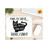 Eylül Design Kedi Temalı Baskılı Özel Tasarım Dikdörtgen Kaydırmaz Mousepad - Adrenalin Mavi