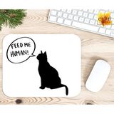 Eylül Design Kedi Temalı Baskılı Özel Tasarım Dikdörtgen Kaydırmaz Mousepad - Beyaz
