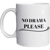 Eylül Design No Drama Please Yazılı Eğlenceli Ingilizce Temalı Özel Tasarım Baskılı Kupa