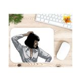 Eylül Design Pulp Fiction Baskılı Özel Tasarım Dikdörtgen Kaydırmaz Mousepad - Adrenalin Mavi