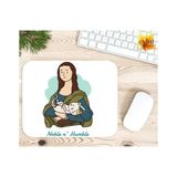 Eylül Design Sanat ve Kediler Baskılı Özel Tasarım Dikdörtgen Kaydırmaz Mousepad - Adrenalin Mavi