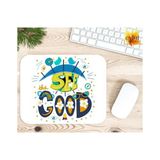 Eylül Design See Good Motivasyon Baskılı Özel Tasarım Dikdörtgen Kaydırmaz Mousepad - Beyaz