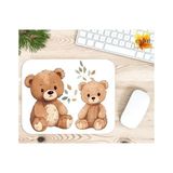 Eylül Design Sevimli Ayıcıklar Baskılı Özel Tasarım Dikdörtgen Kaydırmaz Mousepad - Adrenalin Mavi