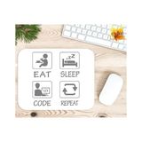 Eylül Design Yazılımcılar Için Baskılı Özel Tasarım Dikdörtgen Kaydırmaz Mousepad - Ayak İz