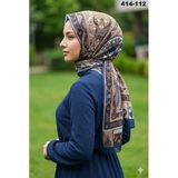 Eylül İpek Etnik Desen Soft Şal 414-112