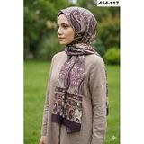 Eylül İpek Etnik Desen Soft Şal 414-117