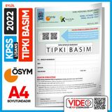Eylül KPSS LİSANS GY-GK ÖSYM Tıpkı Basım Çıkmış Soru Kitapçığı (Video Çözümlü Türkiye Geneli)