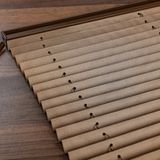 Eylül Yapı Market Katlanabilir Plise Perde, Cam Balkon Perdeleri, Ofis Perdeleri, Pvc Pencere Perdeleri - Kahverengi - 30 x 200 cm