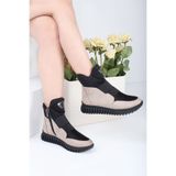EYLÜLDEN MODA SHOES Eylülden Moda Shoes Vizon Süet Fermuarlı Streç Bot