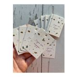 eylülün etiket fabrikası Yılbaşı Kartı 6-4 Cm. Sizin Için Sevgiyle (DELİKLİ) - 50 Adet