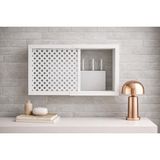 Eylux Modern Dekoratif Duvar Askılı Sigorta ve Modem Saklama Kutusu, Ahşap, Krem, 30X40 Cm, Derinlik 10 cm - Option-1