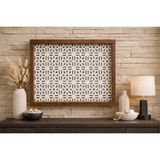 EyluX Shop Modern Dekoratif Duvara Asılabilir Sigorta ve Modem-Wifi Saklama Kutusu 30X40 cm Derinlik 10CM - Ahşap - Ceviz
