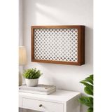 EyluX Shop Modern Dekoratif Duvara Asılabilir Sigorta Ve Modem-wifi Saklama Kutusu 30x40 Cm Derinlik 10Cm