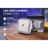 EyluX Shop Modern Sensörlü Mini LED Gece Lambası LED Spot Fotoselli Gece Lambası - Beyaz