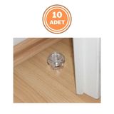 Eym 10 Adet Metali Kapı Yer Tamponu Stoper Şeffaf
