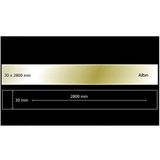 EYM Dekoratif Aynalı Pleksi Şerit Süs Altın 30 mm x 2800 mm Mobilya Dolap Süsü