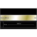 EYM Dekoratif Aynalı Pleksi Şerit Süs Altın 40 mm x 2800 mm Mobilya Dolap Süsü