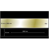 EYM Dekoratif Aynalı Pleksi Şerit Süs Altın 50 mm x 2800 mm Mobilya Dolap Süsü