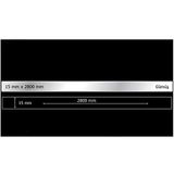 EYM Dekoratif Aynalı Pleksi Şerit Süs Gümüş 15 mm x 2800 mm Mobilya Dolap Süsü