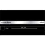 EYM Dekoratif Aynalı Pleksi Şerit Süs Gümüş 20 mm x 2800 mm Mobilya Dolap Süsü