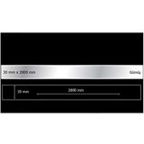 EYM Dekoratif Aynalı Pleksi Şerit Süs Gümüş 30 mm x 2800 mm Mobilya Dolap Süsü