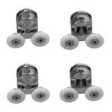 EYM Duşakabin Tekerleği Metal Gövdeli Krom 4 lü Set Teker Çapı 22 mm