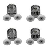 EYM Duşakabin Tekerleği Metal Gövdeli Krom 4 lü Set Teker Çapı 24 mm