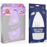 Eym Gazella Ütü Altlığı + Ütü Masası Kılıfı Bezi 50 x 135 cm Lila - Çok Renkli