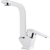 Eym Tema Kare Slim Tek Gövde Kuğu Lavabo Bataryası Krom