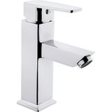Eym Tema Kare Slim Tek Gövde Sabit Lavabo Bataryası Musluk Krom