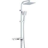 Eym Tema Rain Hill Tetra Sürgülü Banyo Duş Takımı Seti Paslanmaz Boru - Gri