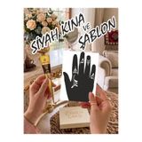 EYMEN ÇARŞI /Kına Kalıbı ve Kına/Sağ El Deseni Kına Şablonu ve Siyah Hint Kınası/Geçici Dövme Seti/stkn122