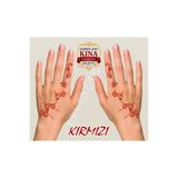 EYMEN ÇARŞI /Kına Kalıbı ve Kına/Sağ ve Sol El Deseni Kına Şablonu ve Kırmızı Hint Kınası/Geçici Dövme Seti/stknsl13