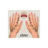 EYMEN ÇARŞI /Kına Kalıbı ve Kına/Sağ ve Sol El Deseni Kına Şablonu ve Siyah Hint Kınası/Geçici Dövme Seti/stknsl13