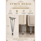 Eymen Meral Aksesuar 15CM Krom Lüx Metal Ayak Içi Dolu Olup Sağlam ve Kaliteli Şık Bir Ayaktır Koltuk Mobilya Şifonyer Komidin Tv Ünitesi ve Bazalara Uyumludur (Vidalar Dahildir) 15 ve 20 cm Seçenekleri Vardır