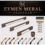 Eymen Meral Aksesuar 160MM Antik Bakır Renk Kaliteli Kulp (Vidaları Dahil) Alüminyum Hafif Kaliteli ve Uzun Ömürlü Malzemedir. Şık ve Estetik Görünümlüdür.