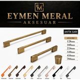 Eymen Meral Aksesuar 160MM Antik Sarı Renk Kaliteli Kulp (Vidaları Dahil) Alüminyum Hafif Kaliteli ve Uzun Ömürlü Malzemedir. Şık ve Estetik Görünümlüdür.