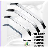 Eymen Meral Aksesuar Geniş Alm Şahin Krom Rengi 128mm Kulp Malzeme Kaliteli Olup Kırılmazdır (Vidalar Dahil) Ölçüler Kapağınızdaki Iki Delik Arası Ölçüleridir!
