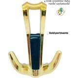 Eymen Meral Aksesuar Meri Lüx Portmanto Askılığı Gold-Syh 1. Sınıf Zamak Malzemeden Üretilmiştir (Vidalar Dahil) Dayanıklı ve Uzun Ömürlüdür Vidaları Gizleme Kapağı Ile Daha Estetik Görünüm Kazanmıştır - Gold - Siyah