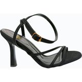 Eymen Shoes Eymen Pabuç Gümüş Kadın Stiletto - 022-Siyah