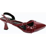 Eymen Shoes Eymen Pabuç Gümüş Kadın Stiletto - Bordo