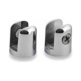 Eymen Yapı 2 Adet Yuvarlak Cam Raf Tutucu Etejer Parlak Krom Metal 7 mm Renkli Estetik Tasarım