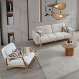 Eymense Boana Class Modern Koltuk Takımı 3+1 Krem Renk Yumuşak Polyester Malzeme 228 cm