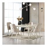 Eymense Lotus Silver Yemek Masa Takımı