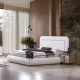 Eymense Luna Bazalı Karyola Ön Yüzler MDF - 160 x 200 cm - Beyaz