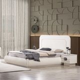 Eymense Opal Bazalı Karyola Ön Yüzler MDF - 160 x 200 cm - Beyaz