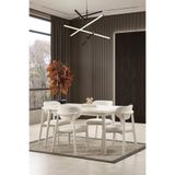 Eymense Petek Modern 4 Sandalyeli Açılır Masalı Yemek Masası Takımı