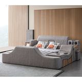 Eymense Sunshine Tv Modüllü Masajlı Akıllı Karyola Kahve - 160 x 200 cm - Kahverengi