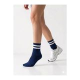 EymenSocks 6'lı Ekonomik Kısa Kolej Rahat Fitilli Çemberli Tenis Çorabı Lacivert - Erkek Kadın Için Uygun